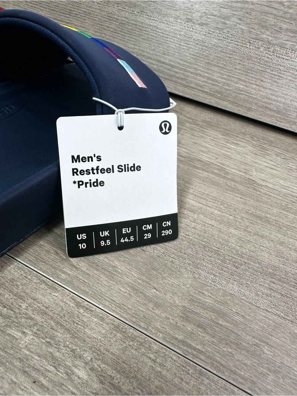Lululemon MEN Restfeel slide PRIDE Size 10- NWT